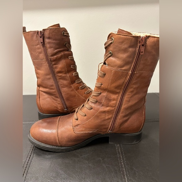 Women’s Aldo Mid- Calf Leather Boots Size 11 - Picture 9 of 14